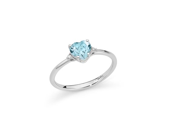 Anello Miluna Donna GEMMA DEL CIELO 375 OLD in Oro bianco Topazio 0.94 Ct LID3748X - LID3748X